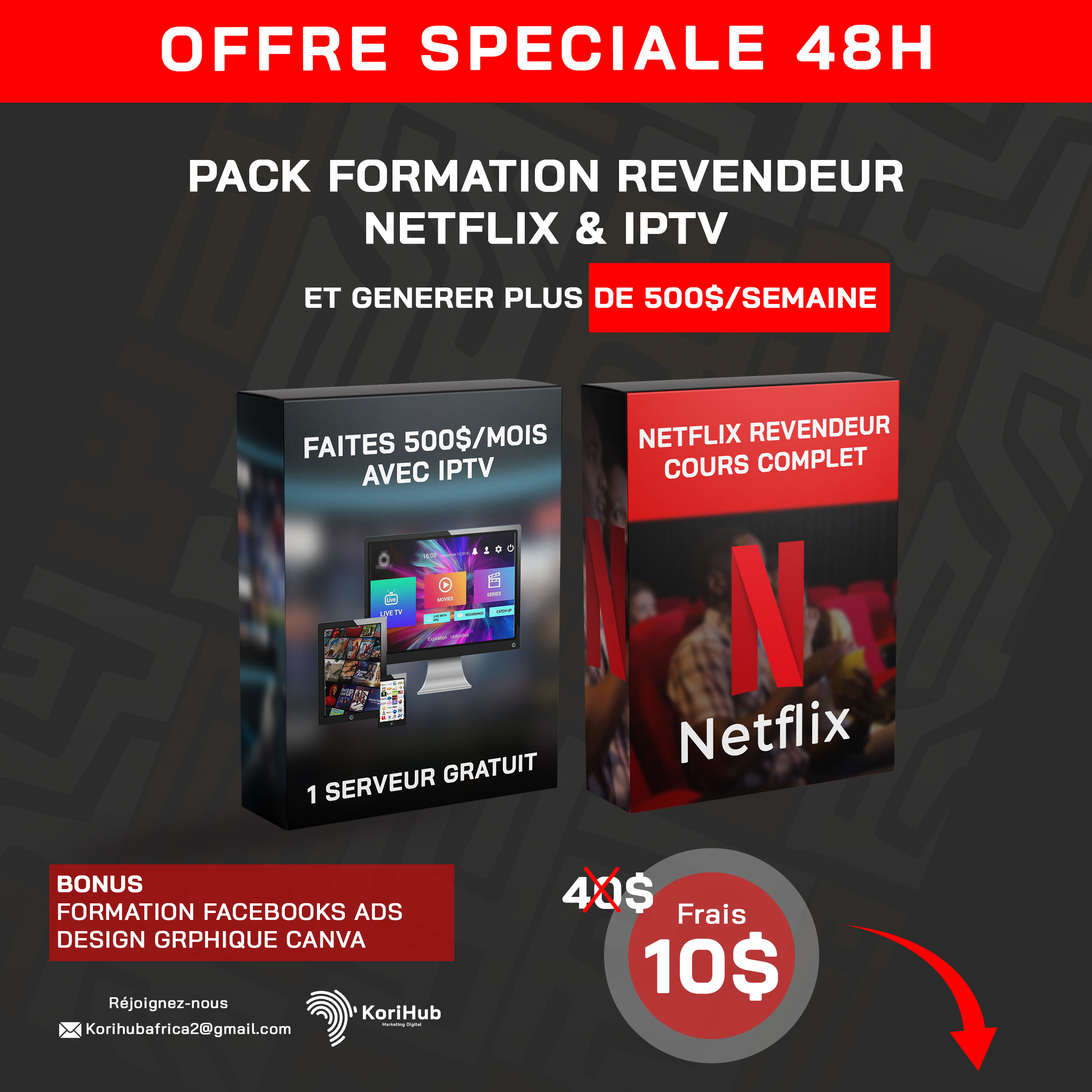 Pack Netflix & IPTV